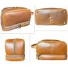 image:imageRUSTIC TOWN Leather Toiletry Bag  Waterproof Ditty Kit for Men and Women Travel Organizer for FullSize Essentials TSA ApprovedCognac