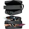 image:imageRUSTIC TOWN Leather Toiletry Bag for Men  Travel Shaving Ditty Kit  Bathroom Shower Toiletries Organizer  Leather Cosmetic Bag for Women Walnut BrownBlack