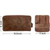 image:imageRUSTIC TOWN Leather Toiletry Bag for Men  Travel Shaving Ditty Kit  Bathroom Shower Toiletries Organizer  Leather Cosmetic Bag for Women Walnut BrownBrown