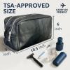 image:imageRUSTIC TOWN Leather Toiletry Bag for Men  Travel Shaving Ditty Kit  Bathroom Shower Toiletries Organizer  Leather Cosmetic Bag for Women Walnut BrownBlack