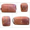 image:imageRUSTIC TOWN Leather Toiletry Bag for Men  Travel Shaving Ditty Kit  Bathroom Shower Toiletries Organizer  Leather Cosmetic Bag for Women Walnut BrownCognac