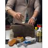 image:imageRUSTIC TOWN Leather Toiletry Bag for Men  Travel Shaving Ditty Kit  Bathroom Shower Toiletries Organizer  Leather Cosmetic Bag for Women Walnut BrownDark Brown