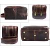 image:imageRUSTIC TOWN Leather Toiletry Bag for Men  Travel Shaving Ditty Kit  Bathroom Shower Toiletries Organizer  Leather Cosmetic Bag for Women Walnut BrownWalnut Brown