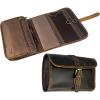 image:imageRUSTIC TOWN Leather Hanging Toiletry Bag for Men  Travel Shaving Dopp Kit  Bathroom Shower Toiletries Organizer  Leather Cosmetic Makeup Bag for WomenBrown