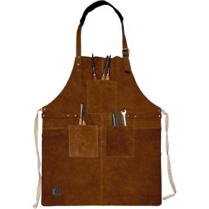 image:imageRUSTIC TOWN Leather Grill Work Apron with Tool Pockets  Adjustable up to XXL for Men amp Women  Leather Tool ApronTan