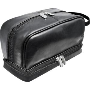 image:imageRUSTIC TOWN Leather Toiletry Bag  Waterproof Ditty Kit for Men and Women Travel Organizer for FullSize Essentials TSA ApprovedBlack