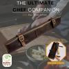 image:imageRUSTIC TOWN Leather Knife Roll  Chef Knife Case for Professional amp Home Use  Secure amp Stylish Knives Organizer  TravelFriendly Gift for Men amp WomenDark Brown 2 Slots