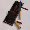 image:imageRUSTIC TOWN Leather Knife Roll  Chef Knife Case for Professional amp Home Use  Secure amp Stylish Knives Organizer  TravelFriendly Gift for Men amp WomenDark Brown 2 Slots