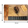 image:imageRustic Town Genuine Leather Chef Knife Roll All Purpose Chef RollBrown Rust