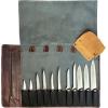 image:imageRustic Town Genuine Leather Chef Knife Roll All Purpose Chef RollChocolate Grey