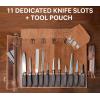 image:imageRustic Town Genuine Leather Chef Knife Roll All Purpose Chef RollWalnut Brown