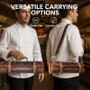 image:imageRustic Town Genuine Leather Chef Knife Roll All Purpose Chef RollWalnut Brown