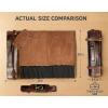image:imageRustic Town Genuine Leather Chef Knife Roll All Purpose Chef RollWalnut Brown