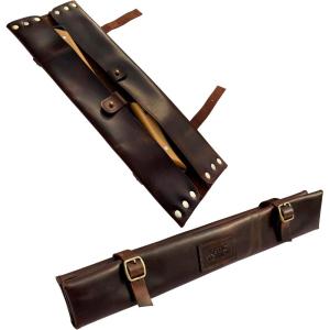 image:imageRUSTIC TOWN Leather Knife Roll  Chef Knife Case for Professional amp Home Use  Secure amp Stylish Knives Organizer  TravelFriendly Gift for Men amp WomenDark Brown 2 Slots