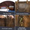 image:imageHandmade Leather Travel Duffel Bag  Airplane Underseat Carry On Bags by Rustic TownBrown