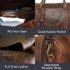 image:imageHandmade Leather Travel Duffel Bag  Airplane Underseat Carry On Bags by Rustic TownMulberry