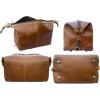 image:imageRUSTIC TOWN Full Grain Leather Toiletry Bag for Men amp Women  Handcrafted Travel Dopp Kit  Large WaterResistant Makeup amp Shaving OrganizerBrown