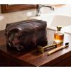 image:imageRUSTIC TOWN Full Grain Leather Toiletry Bag for Men amp Women  Handcrafted Travel Dopp Kit  Large WaterResistant Makeup amp Shaving OrganizerWalnut Brown