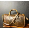 image:imageLeather Duffle Bag for Men  Full Grain Travel Weekender Black 20 Inch  TSA Carry On Overnight Bag 30L YKK Zippers Brass Hardware Removable Strap Fits Overhead Bin Waterresistant liningBrown