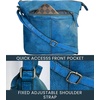 image:imageLeather Crossbody Bag for Women  Valentines Day Gifts for her Travel Shoulder Sling Purse  Vintage Boho Satchel for GirlsBlue