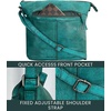image:imageLeather Crossbody Bag for Women  Valentines Day Gifts for her Travel Shoulder Sling Purse  Vintage Boho Satchel for GirlsGreen