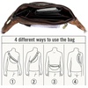 image:imageLeather Fanny Pack for Men amp Women Full Grain Travel Waist Pack Chest Bag  Multiple Pockets hold Phone Keys Wallet amp Cards YKK zippers Adjustable Strap Hip Bum Bag for Hiking Running amp CyclingBrown