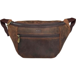 image:imageLeather Fanny Pack for Men amp Women Full Grain Travel Waist Pack Chest Bag  Multiple Pockets hold Phone Keys Wallet amp Cards YKK zippers Adjustable Strap Hip Bum Bag for Hiking Running amp CyclingBrown