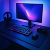 image:imageLeather Desk Mat Set 32x16  Full Grain Large Computer Gaming Mouse Pad  NonSlip Table Cover Blotter Protector Smooth Control Stitched Edges Desktop Laptop Accessory with Valet Tray amp CoasterBlack