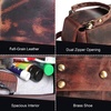 image:imageRustic Town Leather Wash Bag for Men  Travel Toiletry Bag  Shaving Dopp Kit Toiletries Organizer  Leather Makeup Bag for Women  Main Compartment Interior amp Exterior Zip Pockets YKK Zippers Waterproof Lining TSA CarryOn Gifts for Him BrownWalnut Brown