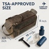 image:imageRustic Town Leather Wash Bag for Men  Travel Toiletry Bag  Shaving Dopp Kit Toiletries Organizer  Leather Makeup Bag for Women  Main Compartment Interior amp Exterior Zip Pockets YKK Zippers Waterproof Lining TSA CarryOn Gifts for Him BrownDark Brown