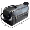 image:imageRustic Town Leather Wash Bag for Men  Travel Toiletry Bag  Shaving Dopp Kit Toiletries Organizer  Leather Makeup Bag for Women  Main Compartment Interior amp Exterior Zip Pockets YKK Zippers Waterproof Lining TSA CarryOn Gifts for Him BrownBlack