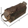 image:imageRustic Town Leather Wash Bag for Men  Travel Toiletry Bag  Shaving Dopp Kit Toiletries Organizer  Leather Makeup Bag for Women  Main Compartment Interior amp Exterior Zip Pockets YKK Zippers Waterproof Lining TSA CarryOn Gifts for Him BrownDark Brown