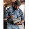 image:imageRustic Town Leather Wash Bag for Men  Travel Toiletry Bag  Shaving Dopp Kit Toiletries Organizer  Leather Makeup Bag for Women  Main Compartment Interior amp Exterior Zip Pockets YKK Zippers Waterproof Lining TSA CarryOn Gifts for Him BrownBlack