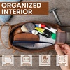 image:imageRustic Town Leather Wash Bag for Men  Travel Toiletry Bag  Shaving Dopp Kit Toiletries Organizer  Leather Makeup Bag for Women  Main Compartment Interior amp Exterior Zip Pockets YKK Zippers Waterproof Lining TSA CarryOn Gifts for Him BrownBrown